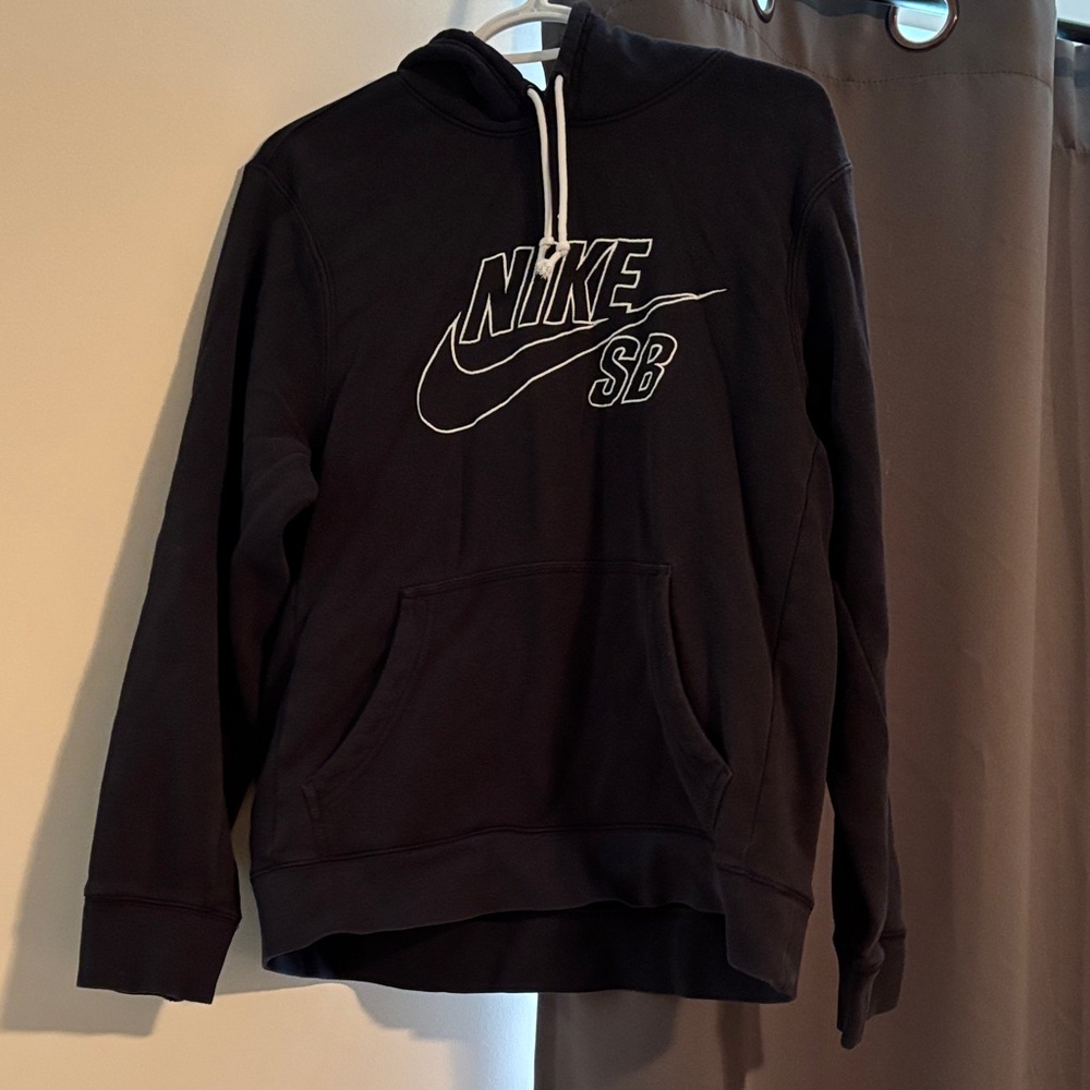 Nike SB Black Hoodie with White Accents